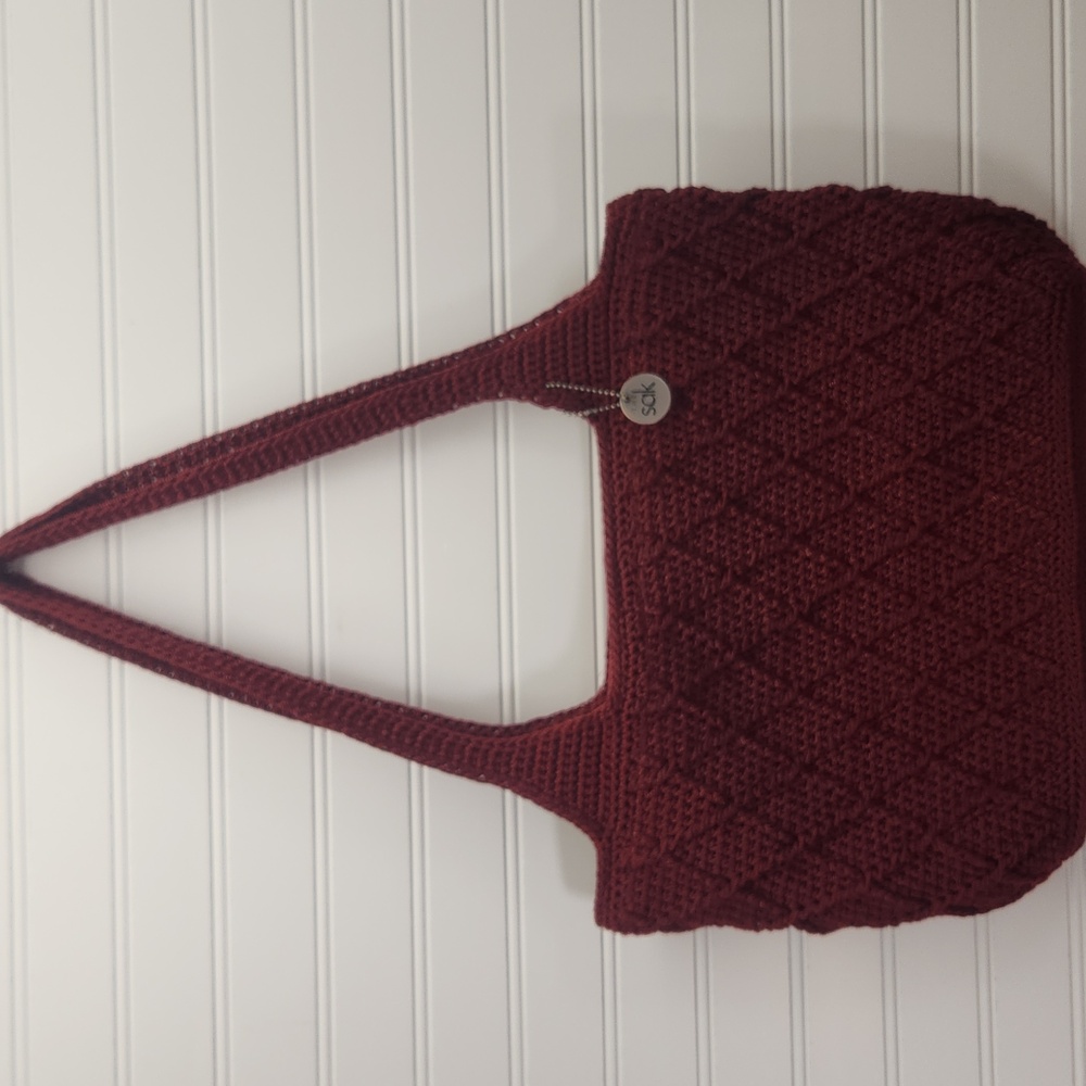 The Sak Knit Shoulder Bag Catch All Autumn Purse Carry All
